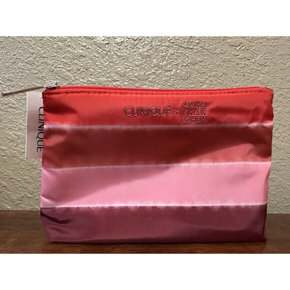 Clinique x Jonathan Cohen Makeup Cosmetic Zipper Bag #06 with Extras NWT - Picture 3 of 4
